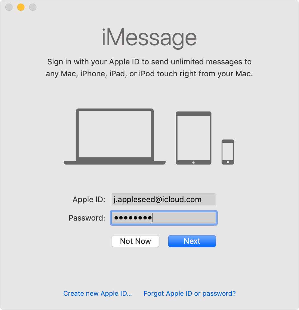 messages not delivered mac 10.13.6